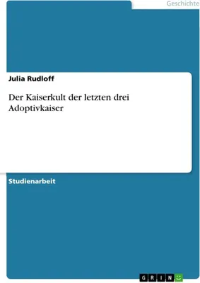 Produktbild von Der Kaiserkult der letzten drei Adoptivkaiser