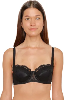 Produktbild von SUSA Dirndl-BH mit Bügel Modell 8864, Serie Wiesn-Zauber (BH Größe: 85 C / Farbe: schwarz)