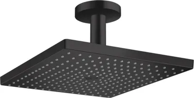 Image de hansgrohe Raindance E pomme de tête 300 1 jet avec raccord plafond, noir mat