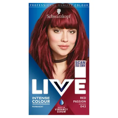 Image de Schwarzkopf Live Intense Colour Cream No. 043 - Red Passion 1Op.