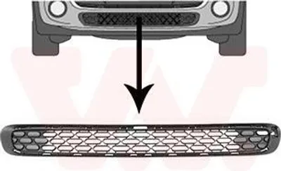 Produktbild von VAN WEZEL Lüftungsgitter Grill Stoßfänger für MINI Schrägheck (F56)