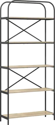 Immagine prodotto di vidaXL Libreria rovere Sonoma 80 x 30 x 183 cm Materiale a base di legno