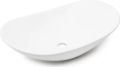 Produktbild von SAT Infinitio Aufsatzwaschbecken 61,5 x 36 cm Mineralwerkstoff, weiß matt