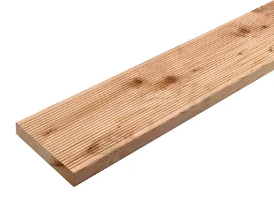 Produktbild von WOODTEX | 2,44 m | Braun 28x145mm Terrassendiele, Kanadische Douglasie, Kesseldruckimprägniert,, Rutschfest, Langlebig, Für Garten Terrasse Balkon