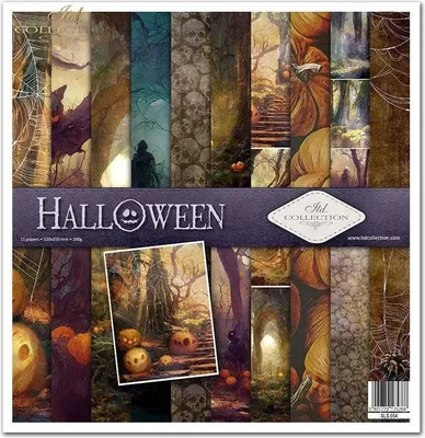 Image de ITD Set 11 pcs 31x32cm recto papier scrapbooking 200g, Halloween