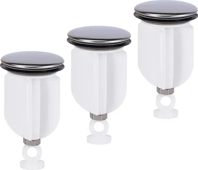 Produktbild von 3 Stück Waschbeckenstöpsel, Abflussstopfen Waschbecken, Stöpsel Waschbecken, Abflussstopfen Waschbecken Stöpsel Verschluss, 40mm Universal Badewannenstöpsel mit Dichtung für Küche Bad Spüle