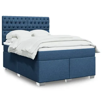 Produktbild von Möbel Boxspringbett mit Matratze Blau 160x200 cm Stoff - Klassische Betten 3290552
