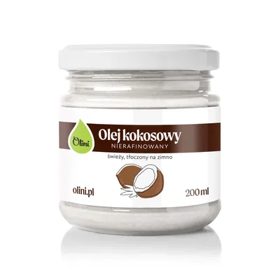 Zdjęcie produktu dla Olej kokosowy Olini 200 ml