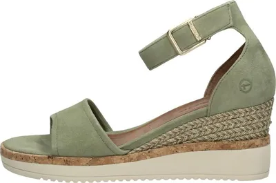 Image de Tamaris Gekleed Sandalen Hak - Groen - Maat 39