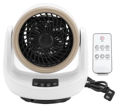 Produktbild von 2-in-1-Desktop-Heizlüfter, einstellbare Temperatur, Timing, oszillierender elektrischer Raum mit Fernbedienung für den Einsatz im Home Office