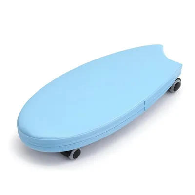 Image de Surf Jouet porteur enfant souple avec roues, 55 x 25 cm, Bleu