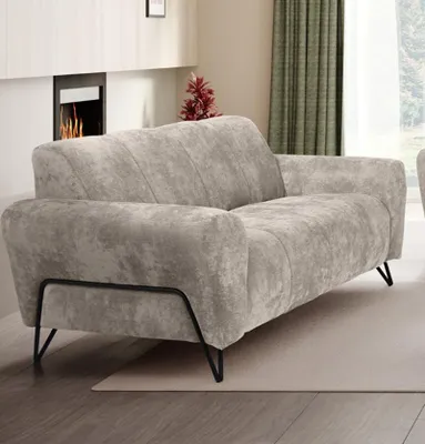 Produktbild von 2-Sitz Sofa VOLARE , Couch, Wohnzimmermöbel, Polstermöbel, Zweisitzer Sofa [Creme: Vega P02]