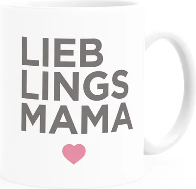 Produktbild von Kaffee-Tasse Lieblingsmama schönes Muttertagsgeschenk Geschenk für Mama SpecialMe® weiß Keramik-Tasse