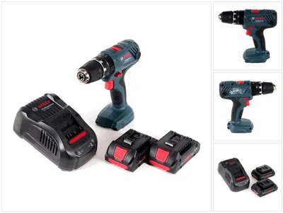 Zdjęcie produktu dla Bosch Professional GSB 18V-21 Akumulatorowa wiertarko-wkrętarka udarowa 18 V 55 Nm + 2x akumulator ProCORE 4,0 Ah + szybka ładowarka