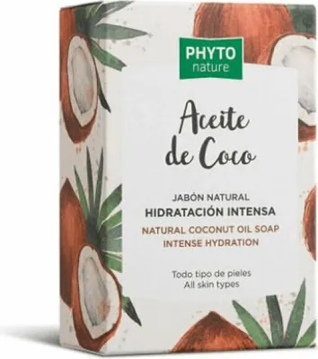 Produktbild von Luxana Phyto Nature Natural Coconut Oil, Haut, Barseife, Reinigend, Feuchtigkeitsspendend, Rechteckig, Kokosnuss, 120 g