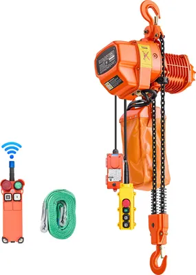 Zdjęcie produktu dla Elektryczny wciągnik łańcuchowy SucceBuy o udźwigu 1000 kg, wysokości podnoszenia 6 m, 3-fazowy suwnica pomostowa, wyposażony w pilot zdalnego sterowania o zasięgu 100 m i kabel zdalnego sterowania o długości 4,5 m, podwójny łańcuch G80, idealny do stosowania w fabrykach, magazynach i garażach.