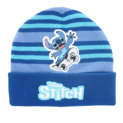 Produktbild von Lilo und Stitch Winter Mütze Kinder Jungen Strickmütze Beanie blau