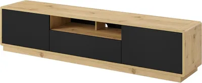 Produktbild von Meublorama HA-ASTON-24TWLH40*2C/57KG, Braun, Mitteldichte Faserplatte (MDF), 1 Schublade(n), 2 Regale, 2 Tür(en), 400 mm