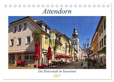 Produktbild von Attendorn, die Hansestadt im Sauerland (Tischkalender 2027 DIN A5 quer), CALVENDO Monatskalender