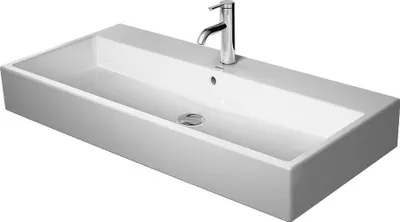 Produktbild von Duravit Waschtisch VERO AIR ohne Überlauf, mit Hahnlochbank, geschliffen, 1000 x 470 mm ohne Hahnloch weiß