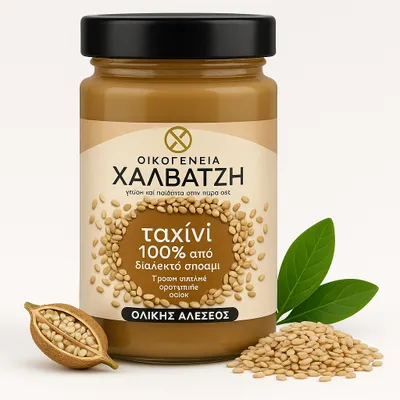 Produktbild von Halvatzis Makedoniki Vollkorn-Tahini 100 % Sesampaste 300 g