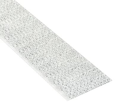 Hakenband selbstklebend, 20 mm x 8 m, weiß, UV-beständig