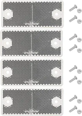 Productafbeelding van Reflector voor aanhangers, campers, caravans, en vrachtwagens - 90 x 40 x 8 mm - 4 stuks