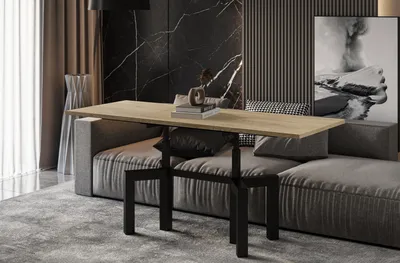 Produktbild von ENDO-Möbel Couchtisch Oliana, ausziehbar 110-170cm und höhenverstellbar (Eiche Cremona)