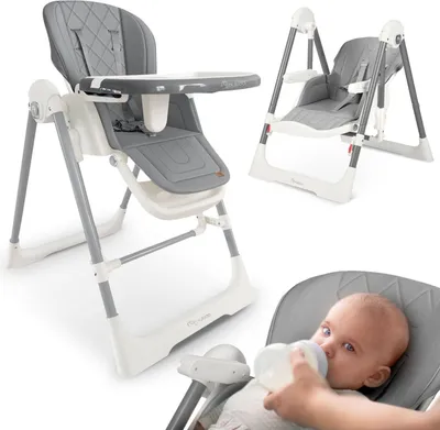 Image de Chaise d'alimentation Nukido Elite, grise
