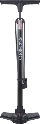 Produktbild von AMIGO luxus Fahrradpumpe mit Manometer 11 Bar 73 cm schwarz