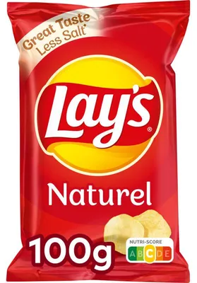 Produktbild von Lay's Naturel Chips 100g – Knusprige, natürlich gewürzte Kartoffelchips Snack