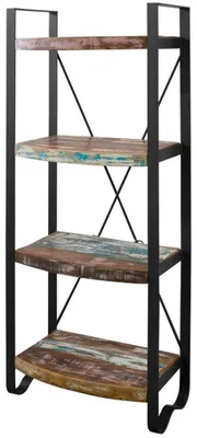 Produktbild von MASSIVMOEBEL24.DE Regal Altholz 60x35x150 mehrfarbig lackiert INDUSTRIAL #45