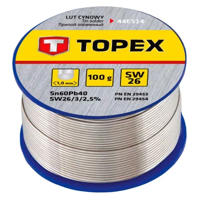 Image de 100 g d'étain de soudure 1.0 mm 60% Sn : SW 26 flux