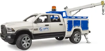 Obrázok produktu pre BRUDER RAM 2500 Service Truck, vozidlo, 4 rok / roky, Akrylonitrilbutadienstyren (ABS), Čierna, Modrá, Biela