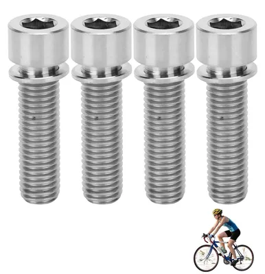 Obrázok produktu pre Skrutky na riadidlá bicykla – titánová zliatina – 4 kusy