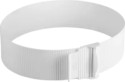 Produktbild von Dr. Oetker Tortenring Ø15-30cm, Küchenhelfer aus Kunststoff, stufenlos verstellbar, perfekt geeignet für Schichttorten, einfaches und bequemes Entfernen, (Farbe: weiß), Menge: 1