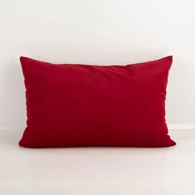 Produktbild von SCHÖNER LEBEN. Kissenhülle Samt einfarbig rot 40x60cm