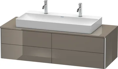 Image de Duravit XSquare Meuble sous-vasque sur console suspendu, 4 tiroirs, 1400x400x548mm, XS4915M8989