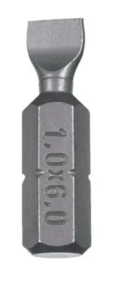 Produktbild von Connex Schlitz-Bits Set für Akkuschrauber und Bohrmaschinen, 1/4 Zoll Sechskant, 1,2x6,5 mm, 2-teilig
