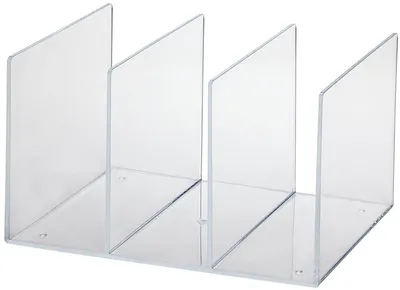 Produktbild von Katalogsammler Acryl 3 Fächer transparent Packung mit 6 Stück