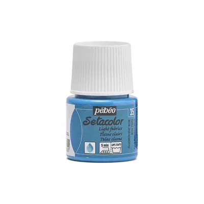 Immagine prodotto di Pébéo Setacolor Light Tessuti 45 ml, blu fluorescente