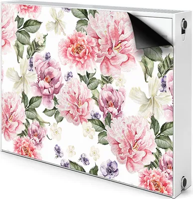Produktbild von Magnet Radiator Magnet Mat Heizkörperverkleidung Heizkörper-Abdeckung Heizung 90x60 cm  - Kunst, Blumen