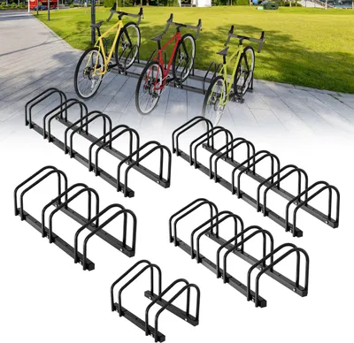 Obrázok produktu pre Aopunly Stojan na bicykle pre 2 bicykle Stojan čierny Stojan na bicykle Systém parkovania bicyklov v rôznych veľkostiach
