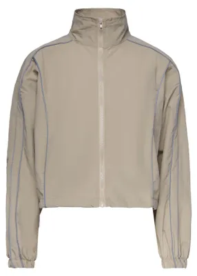 Produktbild von Damen Jacke grün Größe M mit Stehkragen und reflektierenden Details