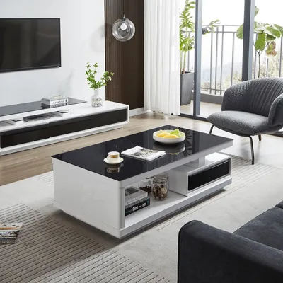 Obrázek produktu pro konferenční stolek Odkládací stolek Odkládací stolek Skleněný stolek Moderní designový nábytek
