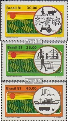 Produktbild von Briefmarken Brasilien 1981 Mi 1807-1809 (kompl.Ausg.) postfrisch Landwirtschaftliche Entwicklung