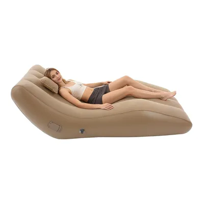 Produktbild von Aufblasbares Sofa mit Kissen 180*80*70cm Tragbares Bett mit elektrischer Luftpumpe Tragfähigkeit : 100kg
