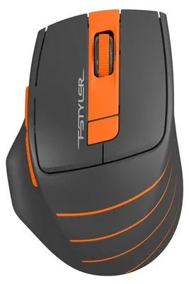 Obrázek produktu pro A4Tech Fstyler FG30, Pro praváky, Optický, RF bezdrátový, 2000 DPI, Šedá, Oranžová