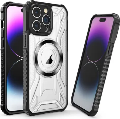 Produktbild von König Design Hülle kompatibel mit Apple iPhone 15 Pro Kunststoff Soft Handyhülle - Handy Case Schwarz