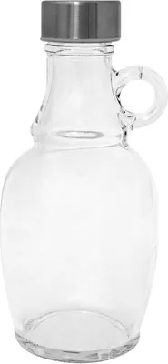 Produktbild von Glasflasche 0,5L Mit Griff Und Schraubverschluss Glasballon Für Likör Wein Öl Saft Glas Karaffe Italien